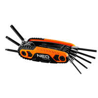 NEO NEO Tools 09-573 Torxkulcskészlet, Összecsukható, T9, T10, T15, T20, T25, T27, T30, T40, 8 Részes