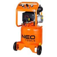 Neo Tools NEO Tools 12K010-1 Kompresszor, 40l, álló, 8bar, 169l/min, 2 csatlakozó, 2 nyomásmérő, olajkenésű