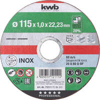 KWB KWB 712112 Vágótárcsa, egyenes 125x1,0x22,23 mm