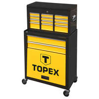 TOPEX TOPEX 79R500 Műhelykocsi Fém, 6 Fiók + Tároló Rekesz, 100X33X61,5Cm, Szerszámkocsi