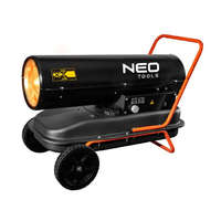 NEO NEO Tools 90-081 Gázolajos Hőlégbefúvó, 30Kw, 34L, Fogyasztás: 2.8L / H, Teljesítmény: 750 M3 / H, Kerekekkel