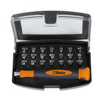 Beta Worker BETA BW 1256/C21-1 BETA EASY 21 darabos csavarhúzó készlet mágneses betéttartóval, zsebben hordható tokban