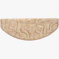 Lépcsőszőnyeg 65×24 cm – Beige színben absztrakt mintával