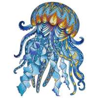 Eureka Fa puzzle – Medúza (FSC-wood)