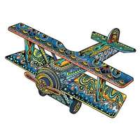 Eureka Fa puzzle – Kétfedelü repülőgép (FSC-wood)