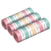Happy Birthday Pastel szerpentin 3 db-os