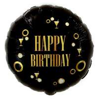 Happy Birthday B&C Gold party fólia lufi 36 cm