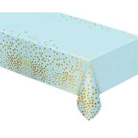 Kék B&C Gold Dots fólia asztalterítő 137x183 cm
