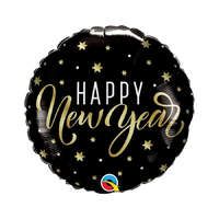 Happy New Year Stars fólia lufi 46 cm