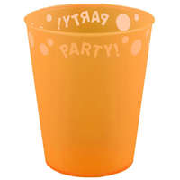 Orange, Narancssárga micro prémium műanyag pohár 250 ml