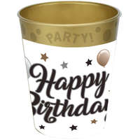 Happy Birthday Milestone micro prémium műanyag pohár 250 ml
