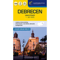 Cartographia Kft. Debrecen várostérkép 1:20e. keményborítós (új kiadás)