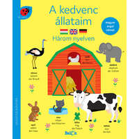 Kolibri Gyerekkönyvkiadó Kft A kedvenc állataim - Három nyelven - Kis Katica Könyvek