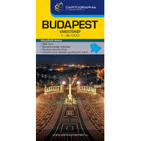 Cartographia Kft. Budapest extra várostérkép 1:30 000 (új kiadás, 2022)
