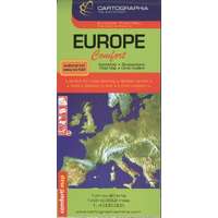 Cartographia Kft. Európa comfort autótérkép (1:400 000) laminált /European Road Map
