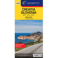 Cartographia Kft. Horvátország, Szlovénia térkép (1:500 000) - Európai autótérképek (új kiadás)