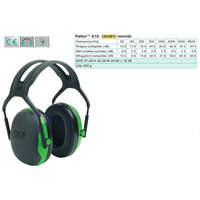 3M Peltor Peltor X1A elektromosan szigetelt zöld fültok hagyományos fejpánttal (SNR 27 dB), szín: Zöld