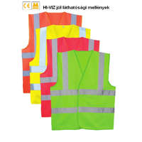 Coverguard 70265, Fluo jólláthatósági mellény (70262 modell), 2 kereszt, 1 hosszanti csík, sárga