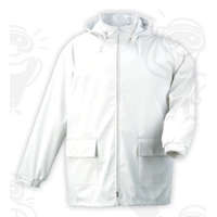 Food Food kabát, vízhatlan, vegyszerálló 40% poliuretán 60% poliészter, levehető kapucni FOOV