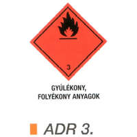 Gyúlékony, folyékony anyag ADR 3