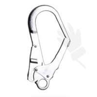 CADO Karabiner, kettős rugós zárral, 50 mm nyílású, galvanizált acél AZ022
