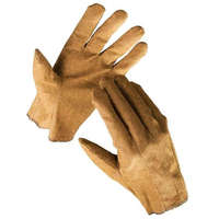 Cerva EGRET Kötött pamutkelméből varrt, vinil bevonatú bézs munkavédelmi kesztyű