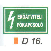  Eröátviteli fökapcsoló D16