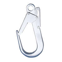 Portwest FP35 portwest munkavédelmi Akasztóhorog karabiner magasban végzett munkához, Hossz: 220mm, Nyílás: 52mm. Fékezőerő 25kN.