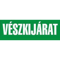 Maxima Vészkijárat feliratú, öntapadós tábla