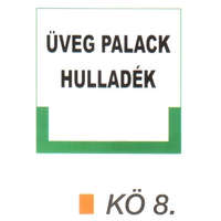 Üveg palack hulladék kö 8.