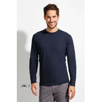 SOL'S SOL'S MONARCH (SO11420) nyári hosszú ujjú férfi póló, környakas körkötött, 100% Pamut