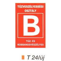 Tüzveszélyességi osztály "B" piktogram t 24/új
