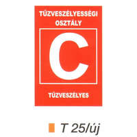  Tüzveszélyességi osztály "C" piktogram t 25/új