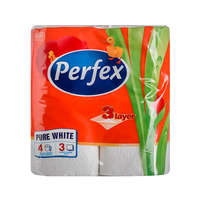 Perfex Perfex WC papír hófehér - 3 rétegű 4 tekercses