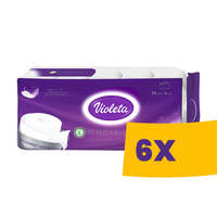 Violeta Violeta Premium WC Papír 150 lapos - 3 rétegű 10 tekercses (Karton - 6 csomag)