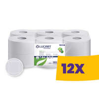 Lucart Professional Lucart Eco 19J környezetbarát WC papír 19cm átm. - 2 rétegű, fehér, 120m (Karton - 12 tek)