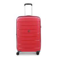 RONCATO Roncato FLIGHT DLX piros négykerekes, bővíthető zippes közepes bőrönd R-3462