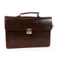 BLÁZEK&ANNI Blázek és Anni Egyrészes barna amerikai bőr aktatáska 2401AM-barna