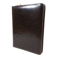 RIALTO Rialtoi zippes, sötétbarna bőr mappa-A/4 TARI402159PUMO-08