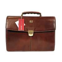 GIUDI Giudi kétrészes barna bőr aktatáska G4744GD-02