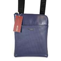 GIUDI GIUDI kék, fém zippes aszimmetrikus kis férfi bőr táska G10899RTQCOL-106
