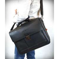 GIORGIO CARELLI Giorgio Carelli fekete klasszikus laptoptartós nagy bőr aktatáska GC338800-002
