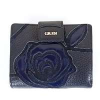 GIUDI GIUDI sötétkék, rózsás, lakk-nubuk betétes álló női pénz-és irattárca 6525LGPAECAGVL-1FU