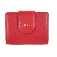 GIUDI Giudi piros bőr, állítható trapéz nyelves, válaszfalas kártyatartó 7082LGPCRF-05