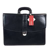 GIUDI Giudi fekete egy részes bőr aktatáska G5731