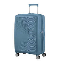 AMERICAN TOURISTER American Tourister SOUNDBOX bővíthető négykerekű sziklakék színű közepes bőrönd 88473-E612