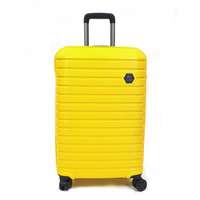 TOUAREG Touareg négykerekes citromsárga közepes bőrönd TG663 M-citromsárga