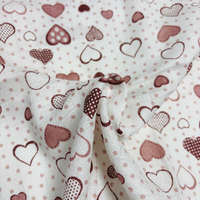 Diaper SZIVECSKE, szív mintás baba textilpelenka - rózsaszín - bordó
