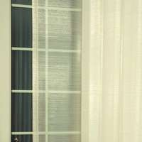 Curtain SAFIR, ekrü, krém organza függöny anyag - maradék darab: 0,75 m
