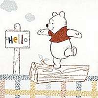 Walt Disney WINNIE, Disney jogdíjas, pamut baba ágynemű garnitúra